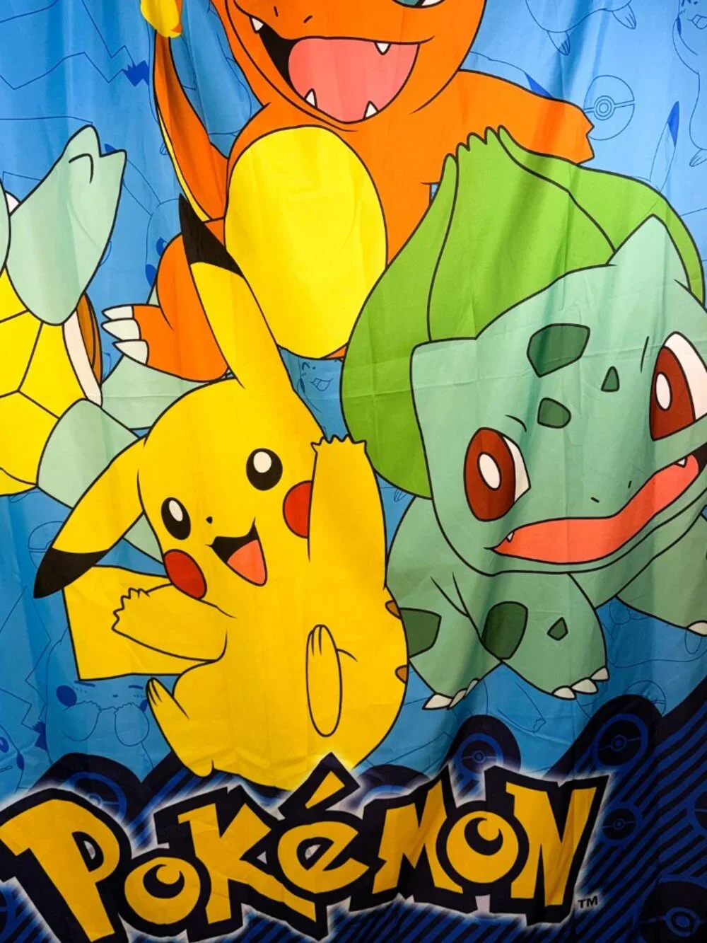 2017 Pokemon Kids Decorative Microfiber Shower Curtain 72